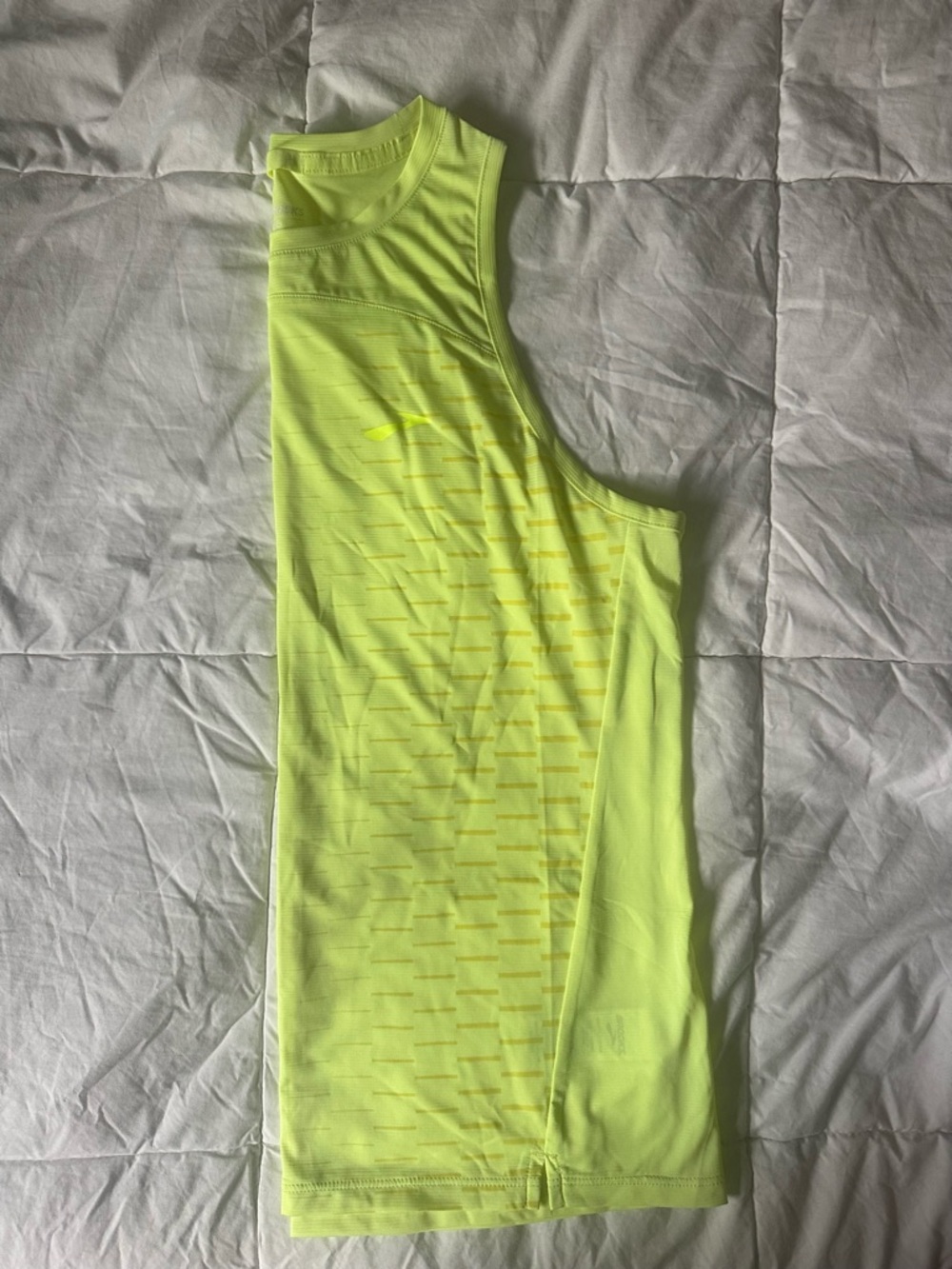 Brooks Neon Yellow Performance Running Tank - Picture 5 of 5